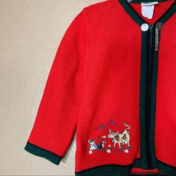 Usar Trachten wool blend red sweater - Picture 5 of 14